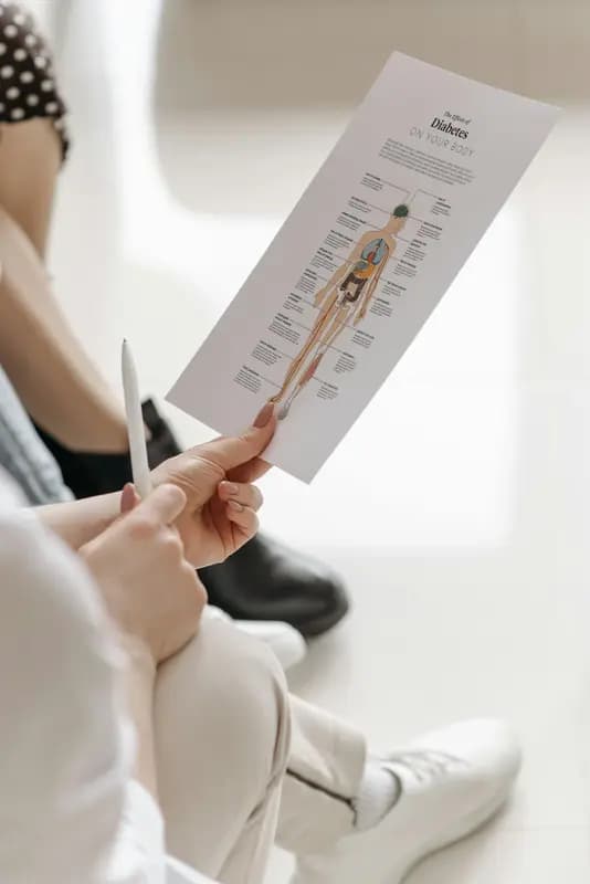 Healthcare professionals reviewing data