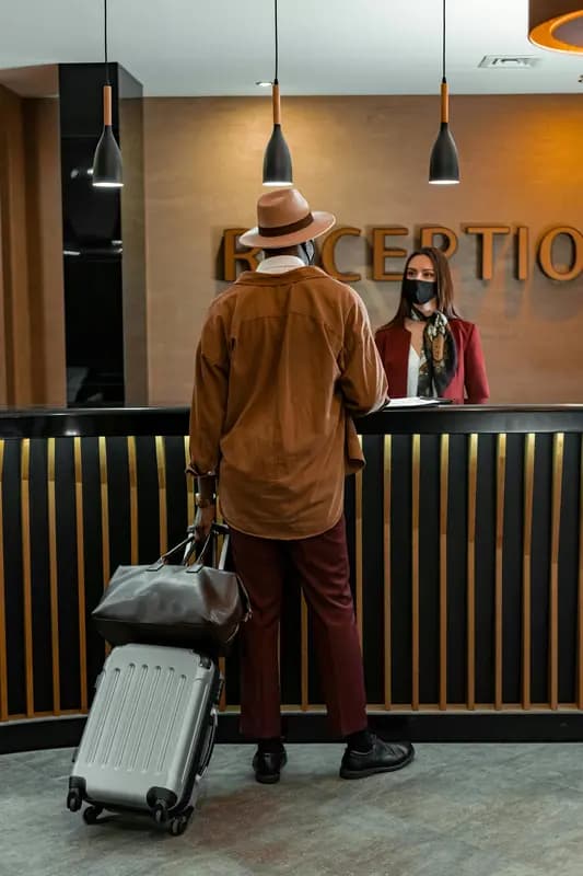 Modern luxury hotel interior and digital hospitality
